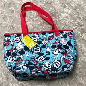 Brand New Insulated Zip Cooler Tote Mickey Mouse